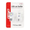 AMiO LED CANBUS 3SMD 2835 T10e (W5W) ALU fehér 12V/24V (01637)