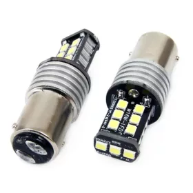   AMiO LED CANBUS 2835 15SMD 1157 BAY15D P21/5W fehér 12V/24V (01641)