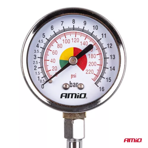 AMiO teherautó nyomásmérő TIR 15 bar PG-15 (01708)