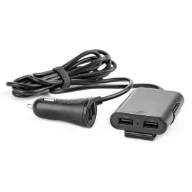   AMiO autós telefontöltő előre és hátra, hosszabbítókábellel, 4 USB (01986)