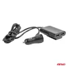 AMiO autós telefontöltő előre és hátra, hosszabbítókábellel, 4 USB (01986)