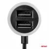 AMiO autós töltő PCH PRO-01 microUSB+2xUSB 2.4A 12/24V (02056)