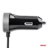 AMiO autós töltő PCH PRO-01 microUSB+2xUSB 2.4A 12/24V (02056)