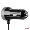 AMiO autós töltő PCH PRO-01 microUSB+2xUSB 2.4A 12/24V (02056)