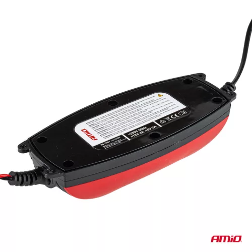 AMiO DVL DBC-4A digitális akkumulátortöltő, 6/12 V, 2/4 A (02088)