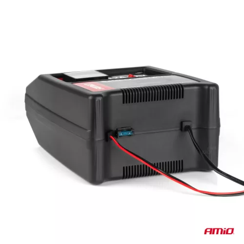 AMiO autós akkumulátortöltő 12A, 12V SBC-12A (02089)