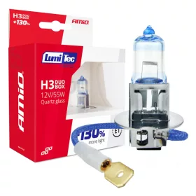   AMiO halogénizzók H3 12V 55W LumiTec LIMITED +130% DUO (02102)