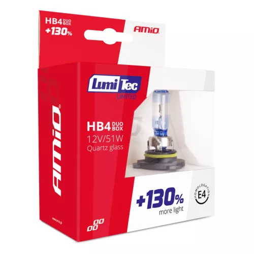 AMiO halogénizzók HB4 12V 51W LumiTec LIMITED +130% DUO (02104)