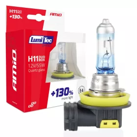   AMiO halogénizzók H11 12V 55W LumiTec LIMITED +130% DUO (02105)