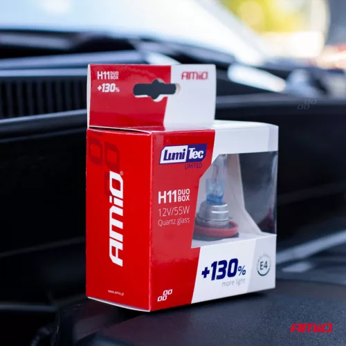 AMiO halogénizzók H11 12V 55W LumiTec LIMITED +130% DUO (02105)