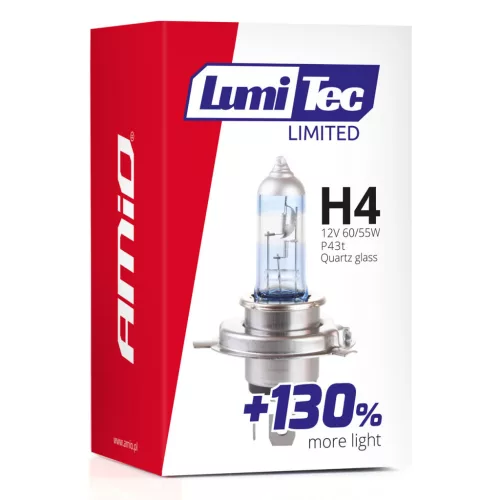 AMiO halogénizzó H4 12V 60/55W LumiTec LIMITED +130% (02132)