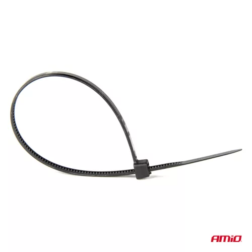 AMiO kábelkötegelő fekete 2,5x150mm - 100 db (02151)