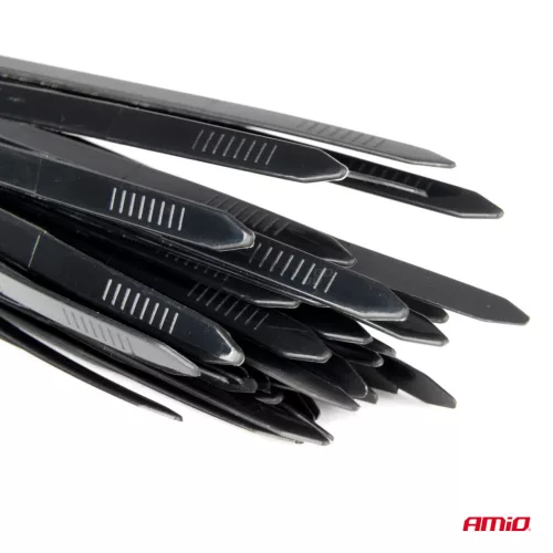 AMiO kábelkötegelő fekete 2,5x150mm - 100 db (02151)