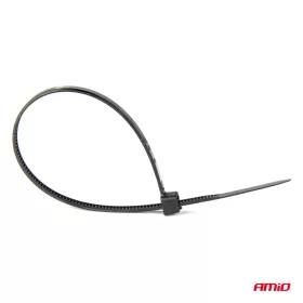 AMiO kábelkötegelő fekete 3,6x300mm - 100 db (02154)
