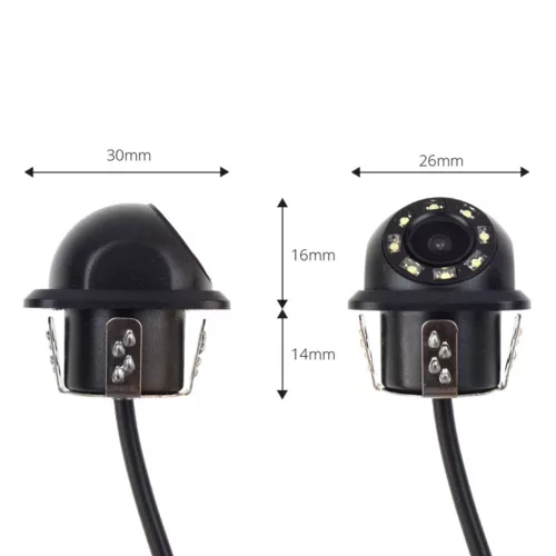 AMiO tolatókamera HD-305 LED "Night Vision" 18 mm (02165)