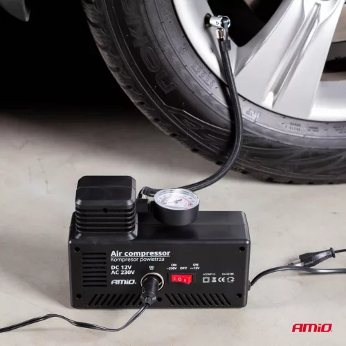 AMiO autós légkompresszor 12V/230V Acomp-13 (02188)