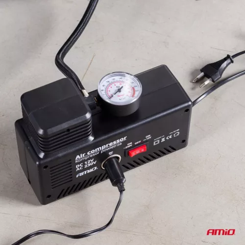 AMiO autós légkompresszor 12V/230V Acomp-13 (02188)