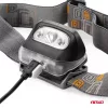 AMiO újratölthető LED-fejlámpa, 3 W, 1200 mA, 180 Flux, IPX4 (02200)