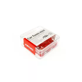   AMiO autós késes biztosítékok mini doboz 50 db 10A (02219)