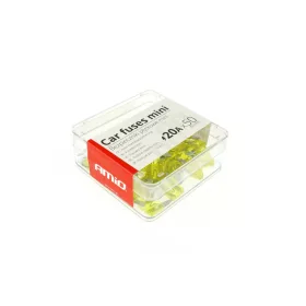   AMiO autós késes biztosítékok mini doboz 50 db 20A (02221)