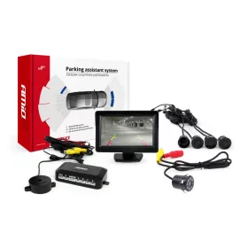   AMiO parkolást segítő rendszer TFT01 4,3" – HD-307-IR 4 érzékelők fekete (02265)