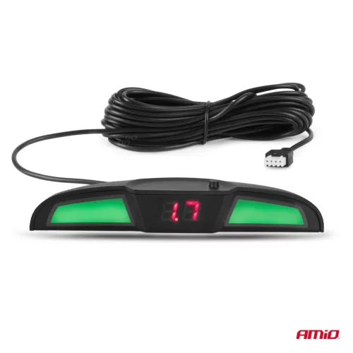 AMiO parkolást segítő rendszer LED COB 4 érzékelő fehér (02283)