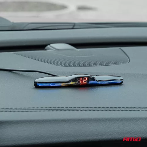 AMiO parkolást segítő rendszer max. LED 4 érzékelő ezüst (02288)