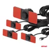 AMiO parkolást segítő rendszer max. LED 4 érzékelő fekete belső rögzítésű 16,5mm (02291)
