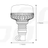 AMiO LED-es figyelmeztető lámpa 36 LED flex R65 R10 12V 24V W03p (02293)