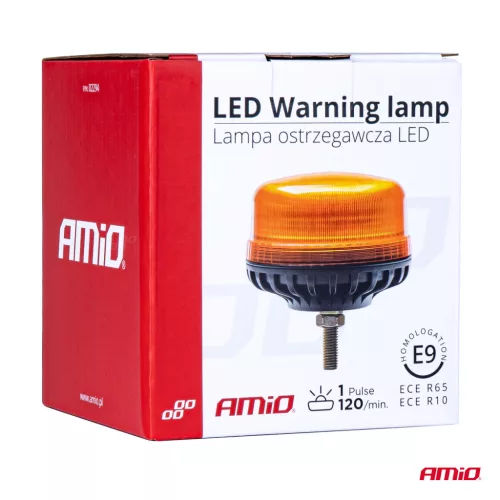 AMiO figyelmeztető lámpa 36 LED csavar R65 R10 12V 24V W03sb (02294)