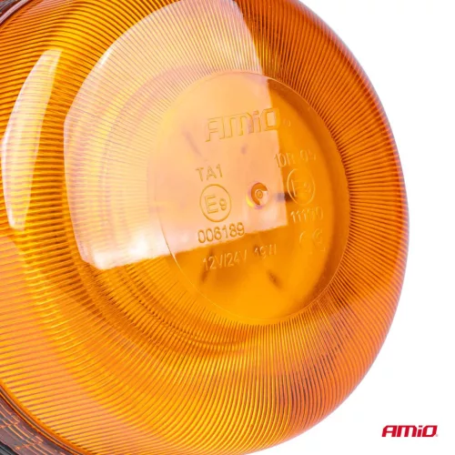 AMiO LED-es figyelmeztető lámpa 36 LED rögzítőcsavarok R65 R10 12V 24V W03b (02296)