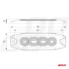 AMiO LED-es figyelmeztető lámpa 4 LED R65 R10 12-24V (02298)