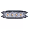 AMiO LED-es figyelmeztető lámpa 4 LED R65 R10 12-24V (02298)