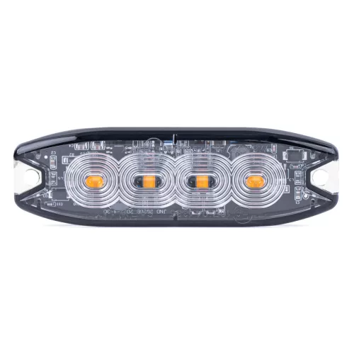 AMiO LED-es figyelmeztető lámpa 4 LED R65 R10 12-24V (02298)