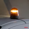 AMiO figyelmeztető lámpa W02M mágneses R65 R10 39LED 12/24V IP56 (02300)