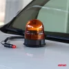 AMiO figyelmeztető lámpa W02M mágneses R65 R10 39LED 12/24V IP56 (02300)