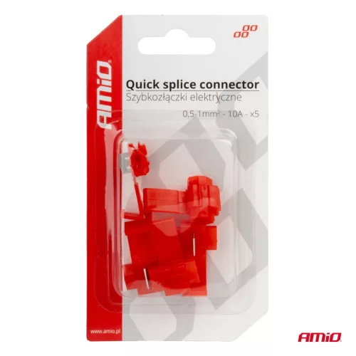 AMiO leágazó gyorscsatlakozó 0,5–1 mm², 10 A, 5 db (02340)