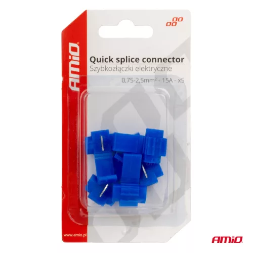 AMiO leágazó gyorscsatlakozó 0,75–2,5 mm², 15 A, 5 db (02341)
