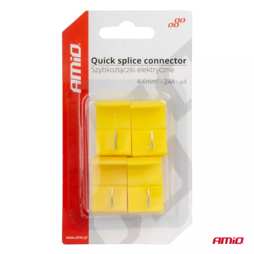 AMiO leágazó gyorscsatlakozó 4–6 mm², 24 A, 4 db (02342)