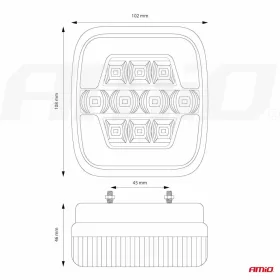   AMiO Hátsó kombinált LED-lámpa RCL-05-LR bal/jobb (02370)