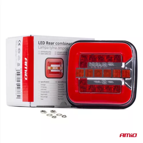AMiO Hátsó kombinált LED-lámpa RCL-08-LR dinamikus bal/jobb (02373)