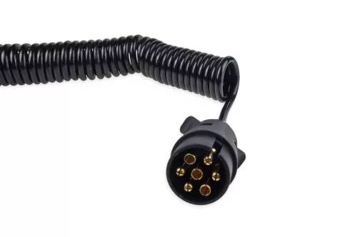 AMiO 7 pólusú spirálkábel, 12 V, 6 m (02390)