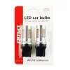 AMiO LED CANBUS 3030 24SMD T20 7440 WY21W borostyánsárga 12V/24V (02393)