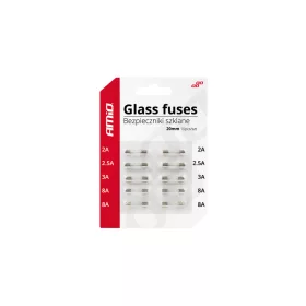 AMiO üveg biztosítékok mini (20mm) 10 db (02394)