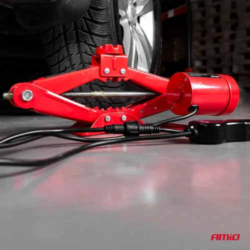 AMiO elektromos ollós emelő távirányítóval és javító készlet 3T 12V (02406)