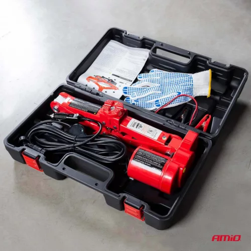 AMiO elektromos ollós emelő távirányítóval és javító készlet 3T 12V (02406)
