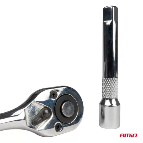 AMiO metrikus racsnis dugókulcskészlet, 11 részes, 1/2 hüvelyk, 10–24 mm (02412)