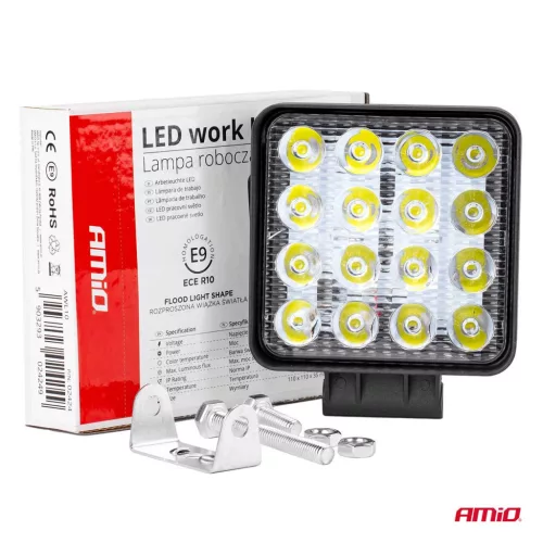 AMiO munkalámpa AWL10 16LED szórt fényű 9-36V (02424)