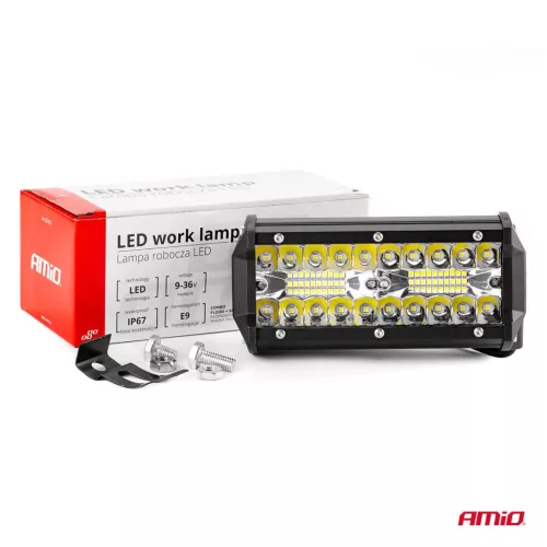 AMiO LED-es munkalámpa-fényhíd AWL19 40LED COMBO 9-36V (02433)