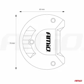   AMiO LED-es munkalámpa-fényhíd AWL20 60LED COMBO 9-36V (02434)